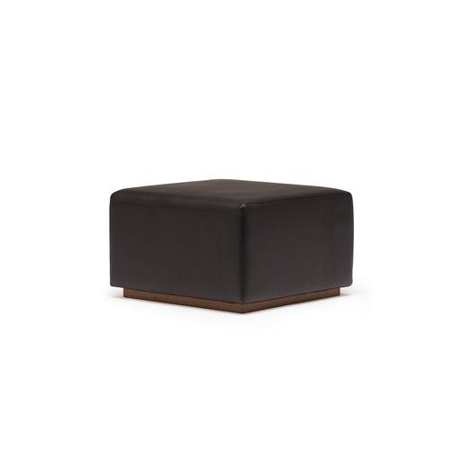 [BNR-4257] Atilla Lux Ottoman (W:620mm D:620mm H:405mm, Japanese Ash, CL1)