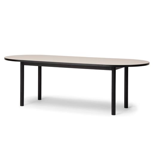 [BNR-13838] Kotan Oval Table (Linoleum) (W:1600mm D:900mm H:710mm(H740) H2:610mm(H640) WBL:1065mm)