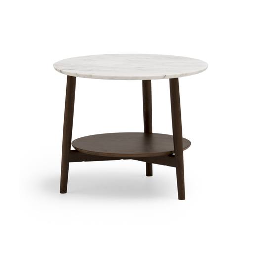 [BNR-4881] Kamuy Lux Round Table 58 (Marble) (Japanese Oak)